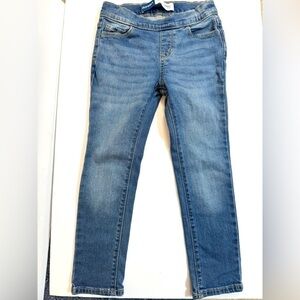 Girls Old Navy Skinny Medium Wash Jeggings Jeans Adjustable Waist Size Small 6/7